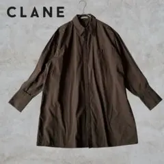 CLANE クラネ C COVER SHIRT オーバーシャツ ロゴ刺繍のサムネイル