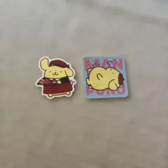 スシロー　ポムポムプリン ピック　ステッカー