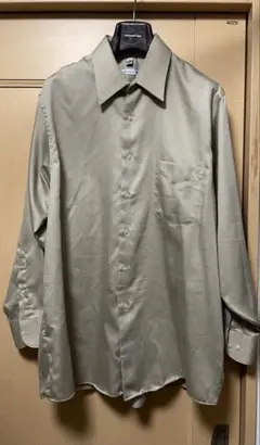 Geoffrey Beene ベージュ 長袖シャツ M