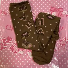 【Angelic Pretty】Melty チョコレート オーバーニーソックス他 Melty Ribbon Chocolate OTKs by Angelic Pretty