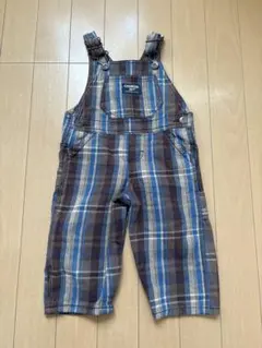 チェック柄オーバーオール 9ヶ月用