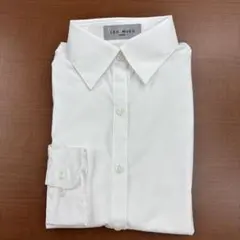 レディース9号ノーアイロンホワイト 長袖シャツ