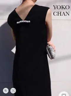 YOKO CHAN ヨーコチャン バックパール ワンピース 黒 38のサムネイル