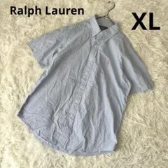 Ralph Lauren 半袖シャツ ギンガムチェック XL 汚れあり