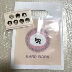 なにわ男子　HARDWORK ショッパー　絆創膏　特典