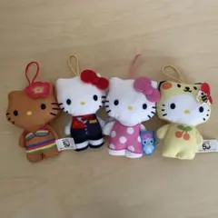 ハローキティ ぬいぐるみ 4体セット
