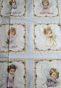 B　生地　天使　パネル　約44cmx56cm