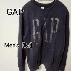 z407 【GAP】 スウェットトレーナー（メンズM） ブラック