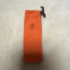 HERMES 巾着袋 オレンジのサムネイル