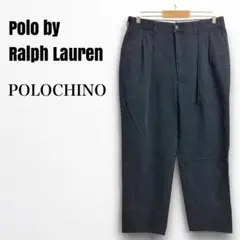 mt32325 ポロラルフローレン　チノパン　ポロチノ　ツータック　ネイビー