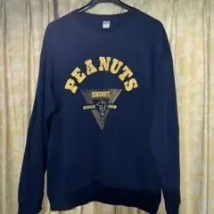 PEANUTS SNOOPY トレーナー ネイビー　ユニクロ