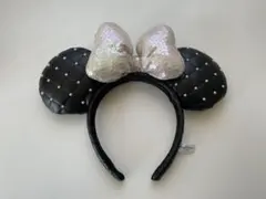 ディズニー カチューシャ 黒キルティング