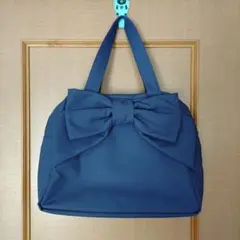 ジェーンマープル リボンバッグ チャコールグレー A4収納可