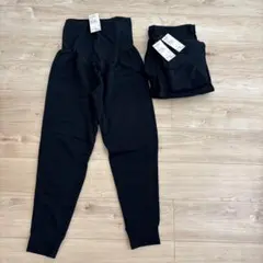 ストレッチ　スウェット　マタニティパンツL 3枚セット