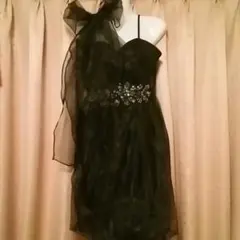 最終sale！19.ビジューオーガンジー高級ドレス