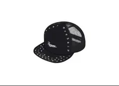 Simon Studded Mesh Back 5-Panel "Black"