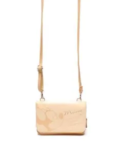 ✈ 美品　ディズニー　ミッキー　ミニー　レザー　2WAY　財布 ショルダーバッグ