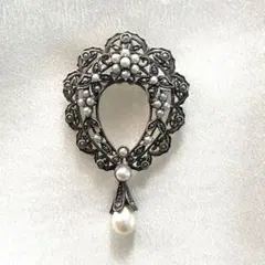 【碌山】SVブローチヘアクリップ パール マルカジットてんとう虫 バタフライ 碌山】SVブローチヘアクリップ パール マルカジットてんとう虫