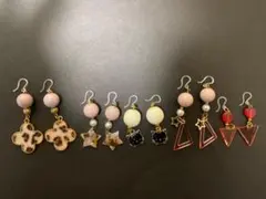 樹脂ピアス5点セット