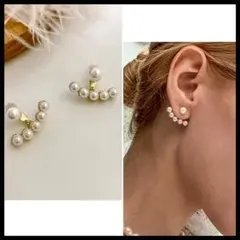 【新品】 パール 調 ピアス シンプル フォーマル 結婚式 パール