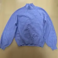 GU 薄紫 長袖 ニットセーター　パープル　M