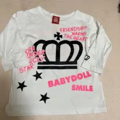 BABYDOLL クラウンプリント トップス 120 2枚セット
