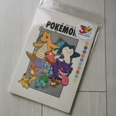 BOOK型 ふせん セット 付箋 ポケモン30周年 3COINS スリコ