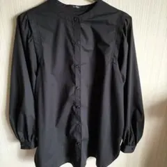 (しまむらLutique)長袖ブラウス　黒 レディースM