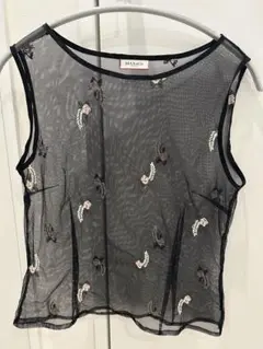 MAX&Co. 花柄刺繍 シースルー タンクトップのサムネイル