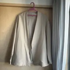 ZARA ベージュ チェック柄 テーラードジャケット M