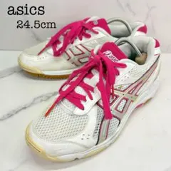 asics 아식스 리브레 EX6 배구 슈즈 화이트 핑크 24.5