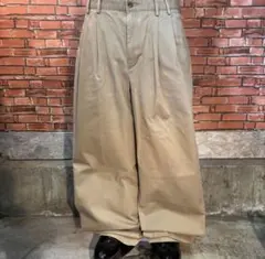 90s 古着 DOCKERS チノパン ワイド ストレート 2タック アメカジ