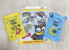 USJ ミニオン クリアファイル セサミストリートパスケース セット