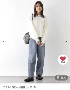 GLOBAL WORK GOODデニムバギーパンツ　 L