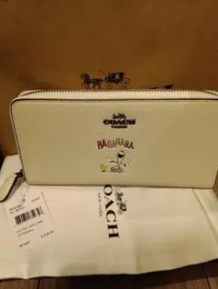 COACH スヌーピー刺繍 長財布