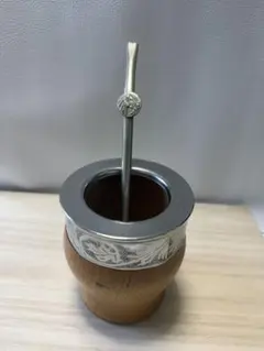 マテ茶器 マテ壺 金属装飾付きLUXURY SALE マテ茶器 マテ壺 金属装飾付きLUXURY SALE - メルカリ