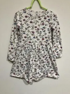 H&M 花柄 長袖ワンピース 110/116
