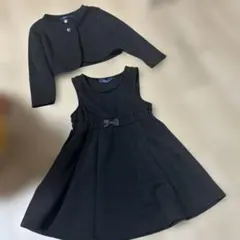 Flow Free ブラックドレスとジャケットセット 100cm