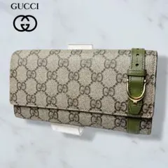 57 美品 GUCCI ニース 長財布 PVC 二つ折り財布 GGスプリーム x - メルカリ