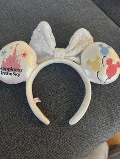 ディズニー カチューシャ 白 バルーン