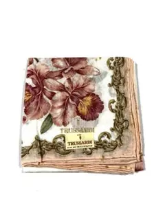 トラサルディTRUSSARDI    ハンカチスカーフ※新品未使用　汚れシミあり