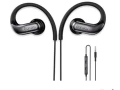【原音忠実】 イヤホン 有線 耳掛け式 マイク付き Earaku (イアラク)