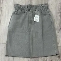 RETRO GIRL デニムミニスカート グレー Fのサムネイル