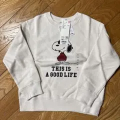 UNIQLO スヌーピー トレーナー 130cm オフホワイト