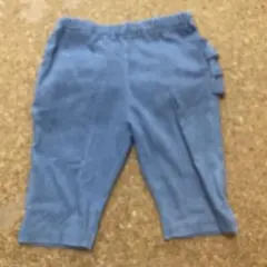 petit main フリル付き青ハーフパンツ　110
