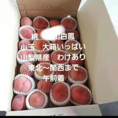 ◯3桃　白鳳　大箱　小玉いっぱい　わけあり　山梨県産のサムネイル