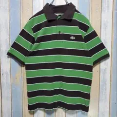【ラコステ】ボーダーポロシャツ　古着