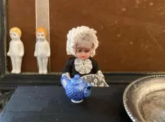 フランス　フェーヴ ばあやのお気に入り　青いティーポット