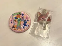 ディズニー　刺繍缶バッチ&アイスキャンディーチャーム