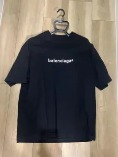 超人気・極美品】バレンシアガ/Tシャツ/シンボリックロゴ/黒/XS(L相当